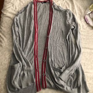 BDG Grey with Red stripes Cardigan